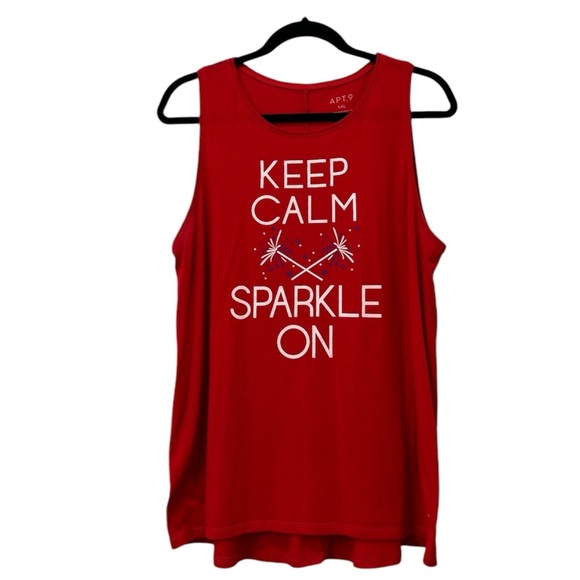 Women’s Apt. 9 Red Tank Top Size XXL - Picture 1 of 7